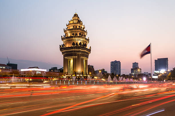 The Independence Monument in Phnom Penh, capital of Cambodia