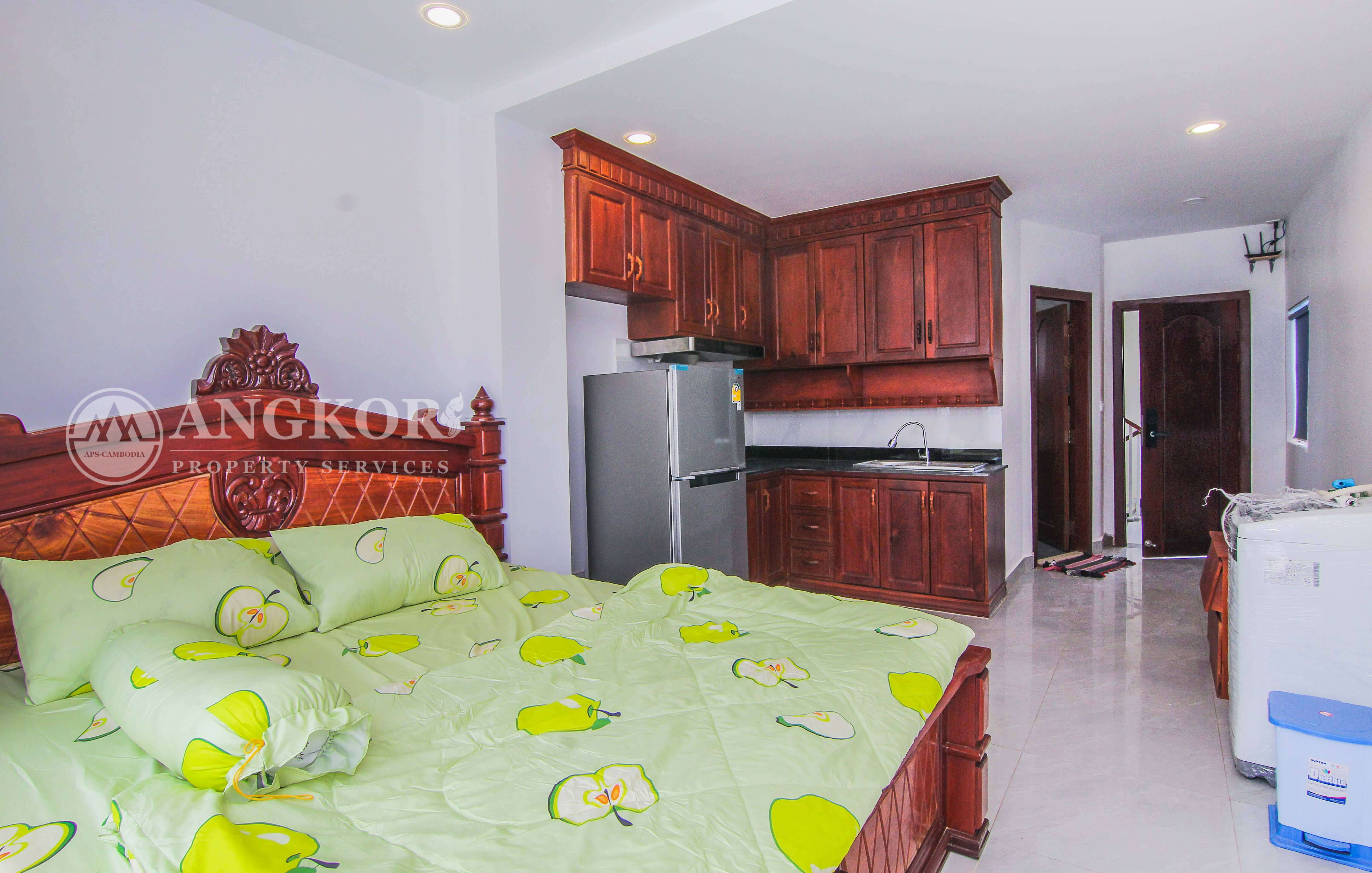 Affordable Studio Room Unit For Rent In BOeung Keng Kang 3 neighborhood.