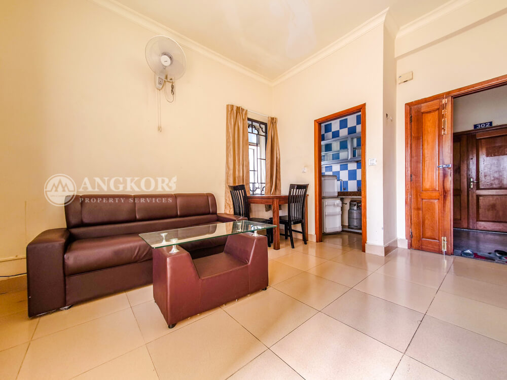 An Affordable 1 Bedroom Apartment For Rent In Tuol Tampoung Neighborhood.