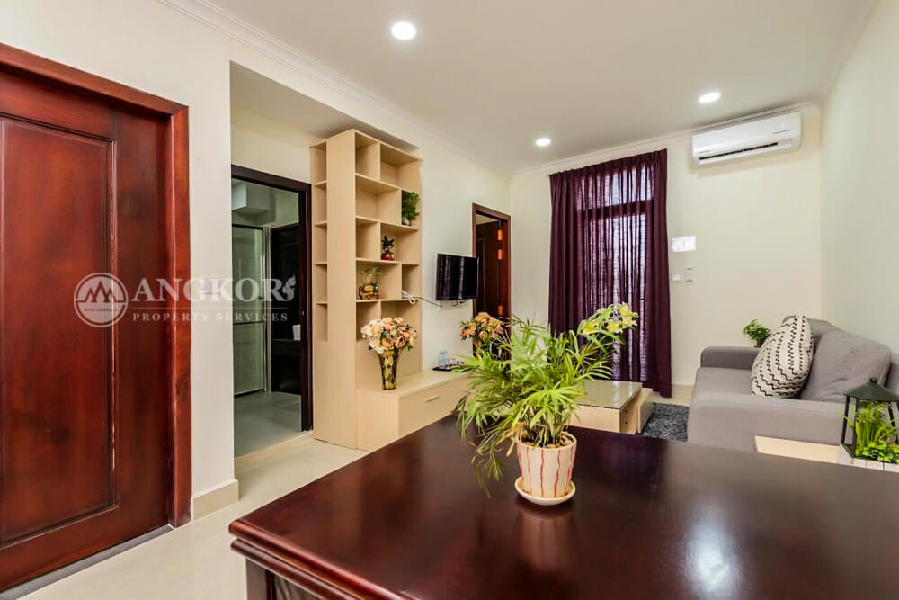 Luxurious 2 Bedroom Apartment For Rent In Boeung Keng Kang II Neighborhood.